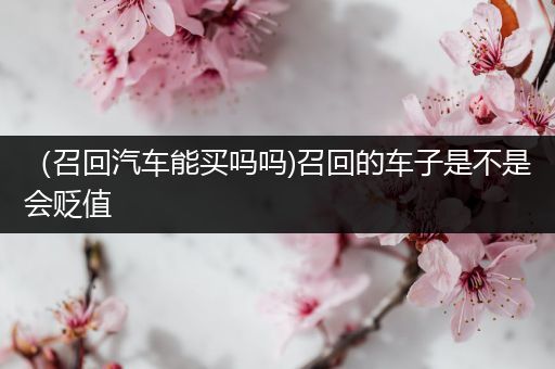 （召回汽车能买吗吗)召回的车子是不是会贬值