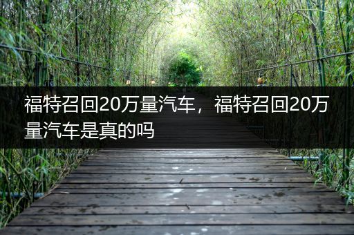 福特召回20万量汽车，福特召回20万量汽车是真的吗