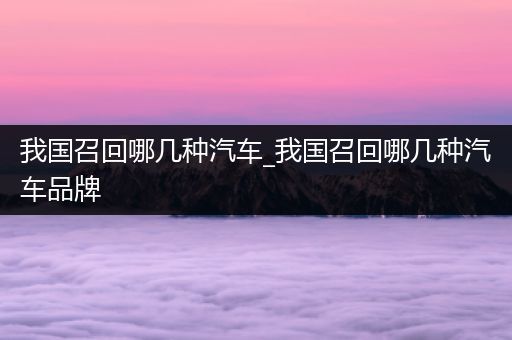 我国召回哪几种汽车_我国召回哪几种汽车品牌