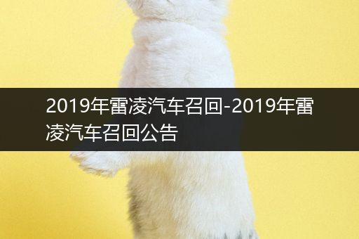 2019年雷凌汽车召回-2019年雷凌汽车召回公告