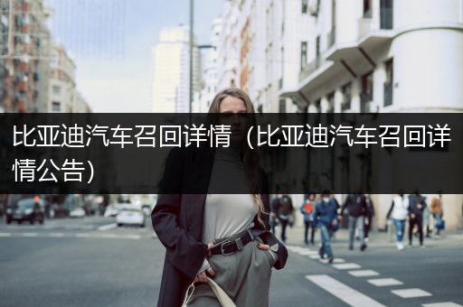 比亚迪汽车召回详情（比亚迪汽车召回详情公告）