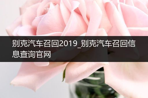 别克汽车召回2019_别克汽车召回信息查询官网