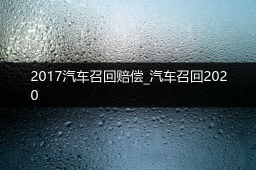 2017汽车召回赔偿_汽车召回2020